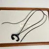 Collar Largo con Colgante Abstracto Geométrico Igual al de las Blogueras Ins Coreanas para Mujer, Diseño de Nicho, Cadena de Suéter de Gama Alta