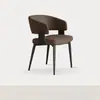 Silla de Comedor para Uso Doméstico, Silla Flotante, Silla de Comedor de Lujo Ligero Estilo Italiano, Silla de Reunión de Hotel de Alta Gama con Respaldo, Silla para Mesa de Comedor de Restaurante en Barra de Bar
