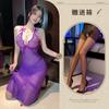 Lingerie Sexy Transparente Decote Profundo Renda Vestido Boate Ol Uniforme Profissional Boate Pijama Apertado 6445