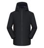 Chaqueta con Logo Estampado Ropa de Trabajo Forrada de Polar y Engrosada Tres en Uno Desmontable Chaqueta de Trabajo para Exteriores