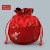 10YJGZ Bolsa de Seda Bordada com Cordão para Frutas de Canto Arredondado Bolsa para Joias Bolsa para Relíquias Culturais Bolsa de Noz Bolsa para Contas de Oração Bolsa de Estilo Antigo