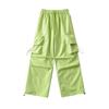 Overol de Cintura Elástica con Cordón Ajustable, Bolsillo Grande, Estilo Americano, Retro, Estilo Urbano, Chica Hot, Suelto, Casual, Pantalón de Pierna