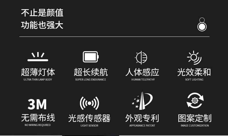 爆款人体感应小夜灯d