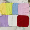20*20 color sólido liso toalla de jardín de infantes cuadrado pequeño algodón absorbente material de toalla para pastel toalla de estudio