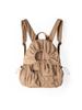 Bolsa feminina 2023 outono e inverno Nova Coreia do Sul nicho estilo ins mochila leve com cordão plissada mochila estilo preppy
