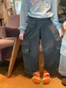 Moda Infantil Coreana Estilo Otoño 2026, Riñonera, Pantalones Cargo para Niños y Niñas, Pantalones Versátiles Elegantes de Aspecto Vintage Desgastado