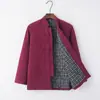 Chaqueta de Algodón con Botones Estilo Chino Abrigo de Invierno para Hombre, Chaqueta Gruesa Acolchada de Algodón, Ropa de Algodón Retro con Botones, Ropa de Algodón Hecha a Mano