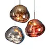 Lustre Moderno de Lava para Sala de Jantar Sala de Estar Designer Europeu Villa Teto Alto Loft Personalizado Duplex Escada Lustre de Ferro