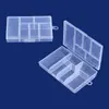 Caja de Empaque Digital para Componentes de Joyería con 6 Compartimentos Caja de Plástico Transparente Clip para Papel Caja de Almacenamiento de Polipropileno para Joyería
