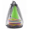 Fabricante Personalizado Balde de Obstáculo Anel Plástico Futebol Treinamento Bloqueio de Estrada Obstáculo Jogo Familiar Infantil Balde de Arremesso Tampa