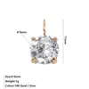 Nuevo Colgante Geométrico Redondo de Circonia Incrustada con Doce Piedras de Nacimiento Coloridas 6*6mm Colgante Sencillo Exquisitos Accesorios DIY