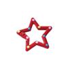 Estrella de Cinco Puntas Goteo de Aceite Metal DIY Accesorios de Joyería Hechos a Mano Hebilla de Resorte Colgante Anillo Conector Pintura Colorido Tramo