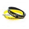 Fabricantes pulseira de silicone com intaglio preenchimento de intaglio pulseira de silicone texto impresso personalizado pulseira de pulso de equipe para adultos