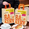 Sacos de Papel Kraft para Assar, Sacolas, Sacos de Embalagem para Levar Sobremesas, Pães, Bolos, Embalagem Espessa, Uso Comercial, Logo Impresso