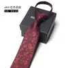 8cm Multicolores Modernos Hombres Negocios Vestir Profesional Cremallera Corbata Fácil de Tirar Sin Nudos Perezoso Conveniente Caja de Regalo
