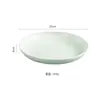 Prato de jantar popular de estilo nórdico transfronteiriço de trigo 20cm prato redondo para bolinho prato doméstico caixa de presente pode imprimir logotipo