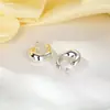 Pendientes Minimalistas Lisos de Metal, Nuevos Pendientes Compactos Elegantes en Forma de C, Pendientes Minimalistas Retorcidos en Forma de Gota de Agua para Mujer