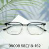 Nueva Moda para Hombre Negocios Montura Cuadrada Ceja Estante Montura de Gafas Tendencia de Moda Mismo Estilo Xiaohongshu Aleación Montura Completa