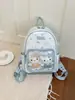 Mochila Grande Capacidade Menina Gatinho 2026 Nova Desenho Animado Moda Embossada Mochila de Viagem Hello Kitty Bolsa Ita