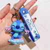 Llavero de Puntada de Alta Calidad Muñeca de Plástico Suave PVC Creativo Lilo y Stitch Colgante para Llave de Coche Regalo