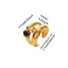 Anel de pedra olho de tigre mais vendido internacionalmente, anel aberto irregular martelado com franja vintage e sol, luxo leve e elegante, disponível para dropshipping