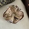 Goma para el pelo de tela estilo coreano para mujer, Cuerda de encaje de alta gama de nicho, Goma para el pelo de coleta baja de moda