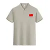 Atacado Exportador Fabricante Camisa Polo de Verão Roupas de Trabalho Versátil Manga Curta Masculina e Feminina Estampada Bandeira Nacional Cores Lisas Tops