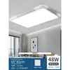 Luz LED ultraplana para sala de estar, simple y moderna, elegante lámpara para habitación y dormitorio, juego rectangular, lámpara de techo para el hogar