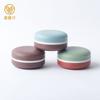 10g formato de bolo de macaron com tampa interna, garrafa de creme, caixa de creme, caixa de bálsamo labial de plástico PP, material de embalagem, formato de hambúrguer