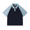 Camiseta de Manga Corta de Algodón Puro para Primavera y Verano 2024 para Hombre y Mujer, Camisa Polo con Bloques de Color Raglán, Capa Base para Mujer con un Diseño a la Moda