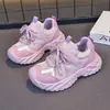 Zapatillas para Niñas 2026 Nueva Moda de Primavera Zapatos Tipo Papá para Niños con Suela de Llanta Zapatos Casuales de Malla Zapatillas de Correr para Niños