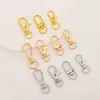 Herrajes de Aleación Metálica Llavero con Mosquetón Conector Giratorio Hebilla de Puerta Colgante Llavero Accesorios para Joyería DIY