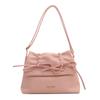 Bolsa Casual Macia de Macarrão Grande Capacidade Feminina 2024 Nova Elegante Cor Sólida Bolsa Transversal Moda para Ir ao Trabalho Bolsa de Ombro
