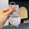 [cubos de frijol pequeños] imitación de pelo de conejo rex Corea del Sur ins feo lindo pequeño carrito de carbón llavero colgante colgante de bolsa regalo