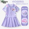 Traje de Baño de Dibujos Animados para Niños Traje de Baño para Niña Traje de Baño de Moda para Bebé para Niña Traje de Baño de Una Pieza con Falda Equipo de Entrenamiento Traje de Baño