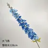 Flores artificiales azul bruma para bodas al por mayor, flores falsas de color bruma oscura para escenario de salón de bodas, decoración floral de fondo de pasillo