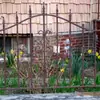 Barandilla protectora de césped para patio de villa de estilo europeo, valla protectora metálica para carretera, valla de aislamiento de flores de hierro forjado