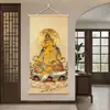 Arte de pared del Dios Amarillo de la Riqueza de Xizang con Ganchos para Decoración de Sala de Estar y Oficina en Casa