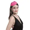 Novia Coreana Stewardess Sombrero de Copa Pasador Accesorios para el Cabello Lazo de Perla Sombrero de Regalo para Dama Velos Europeos y Americanos Amazon