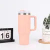 Taza de Coche con Asa de Segunda Generación Transfronteriza de 40 oz Termo de Acero Inoxidable 304 Taza de Hielo Portátil para Exteriores Venta al por Mayor