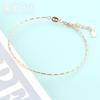 Pulsera de flor de coche de plata S925 con tornillo, pulsera espiral hecha a mano con cuentas, pulsera de cadena perfora-corazones con colgante de cuentas