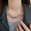 Collar Gargantilla Metálica para Mujer, Collar Magnético de Acero de Titanio, Cadena para Clavícula de Color Libre, Accesorios
