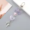 Llavero colgante de lazo de color fresco y dulce estilo coreano ins, moda para teléfono móvil, equipaje, cámara ccd, colgante pequeño