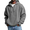Primavera/Otoño 2026 Nueva Estación Independiente de Amazon Moda Deportiva Marca de Tendencia Sudadera con Capucha de Punto Waffle para Hombre