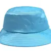Sombrero de Cubo de Poliéster Brillante de Color Liso Personalizado de Fábrica Sombrero de Cubo Liso para Protección Solar Sombrero de Regalo para Eventos Publicitarios