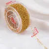 Acessórios para Joias DIY Corrente Simples de Aço Inoxidável Corrente de Coração Corrente para Decoração de Roupas Estilo Versátil 10m / Rolo com Carretel