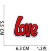 Calcomanías de tela bordada transfronteriza Letras inglesas AMOR logotipo bordado a máquina moda sombrero parche decoración de ropa planchado