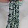 Cuentas sueltas semiterminadas de fantasma verde, palomitas de maíz verdes, accesorios de joyería de cristal para bricolaje, cuentas redondas hechas a mano