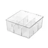 Caja de Almacenamiento para Tarjetas de Juego con Compartimentos Extraíbles, Caja de Tarjetas de Gran Capacidad, Organizador de Cables de Datos, Tipo Cajón Transparente