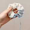 Pañuelo cuadrado estilo casual, scrunchie, lazo de encaje para el pelo, diadema dulce, accesorio para el cabello de alta gama a la moda para mujeres
